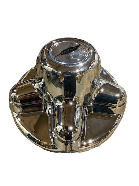008602.0000 Featherlite Chrome 545 5 lug Hub Cover w/logo