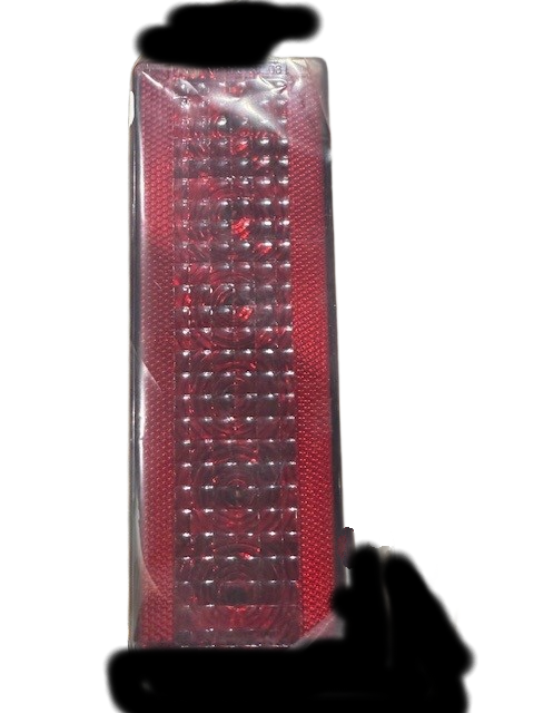 012490 Featherlite LIGHT S/T/T LED 12V RECT 3X8 SURF RED CS
