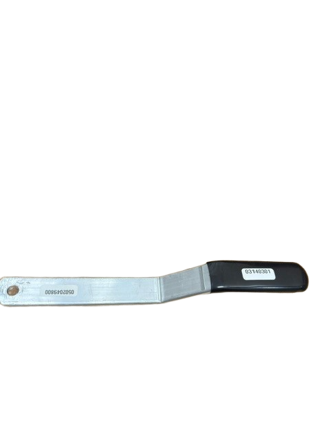 Flat aluminum handle .375"x1.25"x13.5" with black vinyl cover